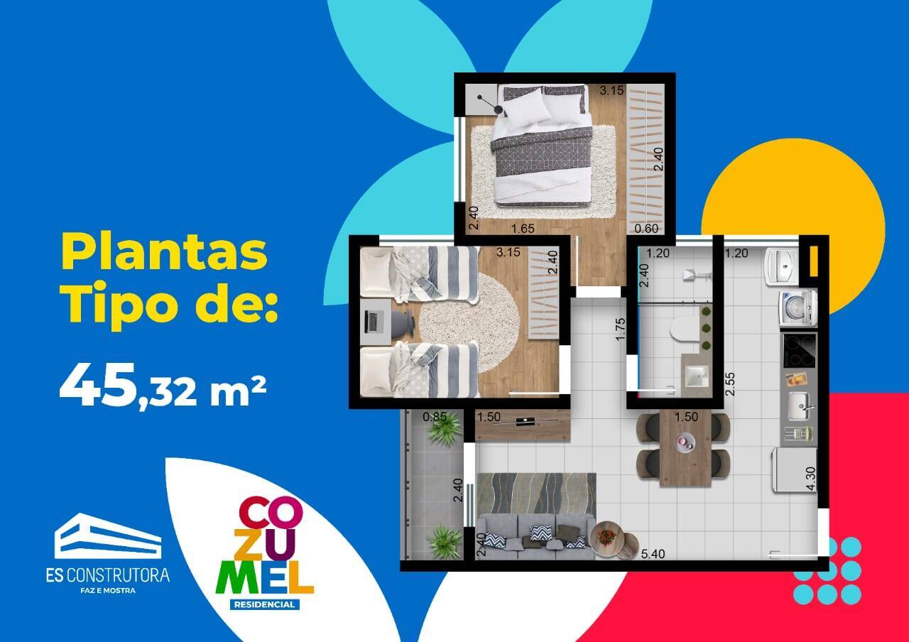 Apartamento à venda com 2 quartos, 45m² - Foto 15