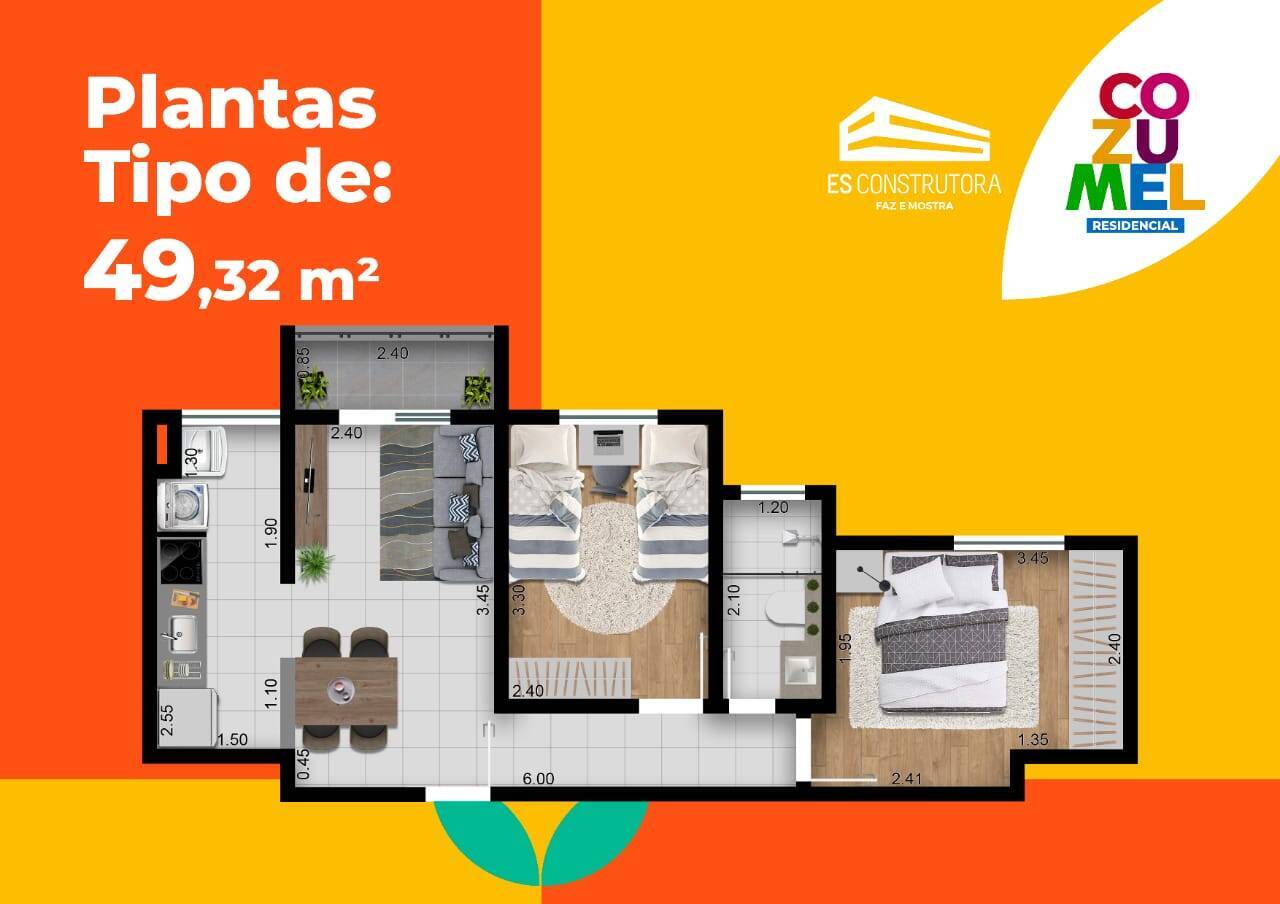 Apartamento à venda com 2 quartos, 45m² - Foto 20