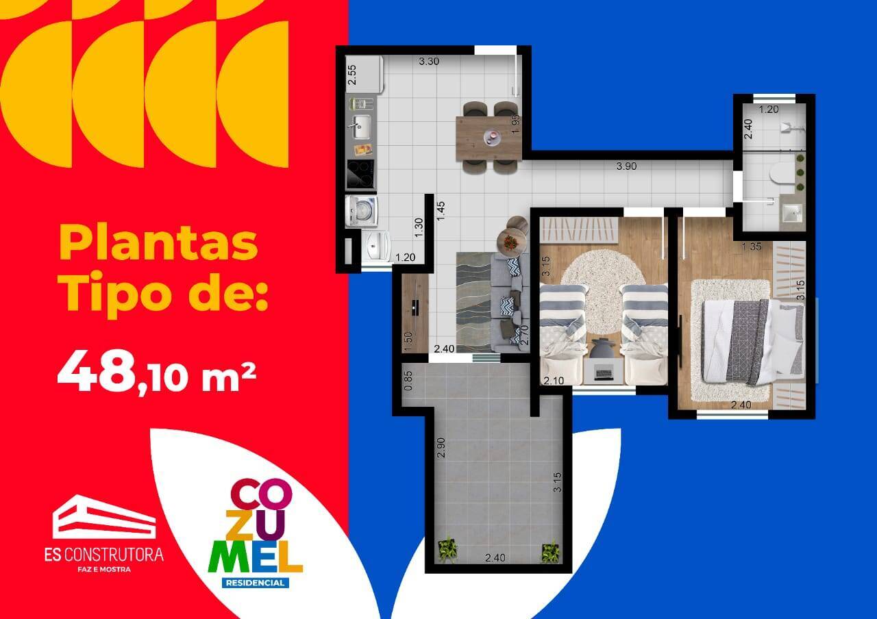 Apartamento à venda com 2 quartos, 45m² - Foto 23